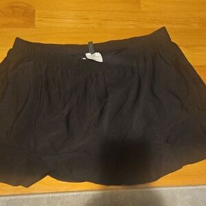 Aqua Green Women's Black Swim Coverup Shorts